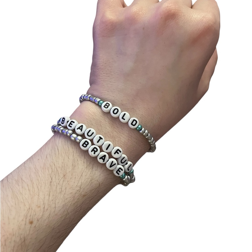 Bold, Brave  and Beautiful Glass Beaded Bracelets
